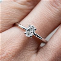 Fabriano - Piazza del Comune 25 - Ring Lux Gioielli Woman in White Gold Diamante 0.51 Ct ANL3544;051;Q;BI - ANL3544;051;Q;BI